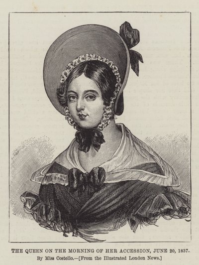 The Queen on the Morning of Her Accession, 20 June 1837 by J. Costello